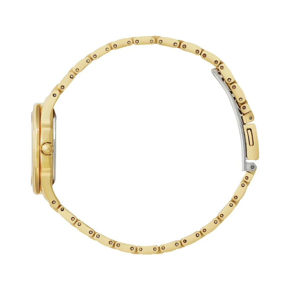 CITIZEN CORSO EW2582-59A SILVER DIAL GOLD BRACELET QUARTZ 28MM WOMENS WATCH